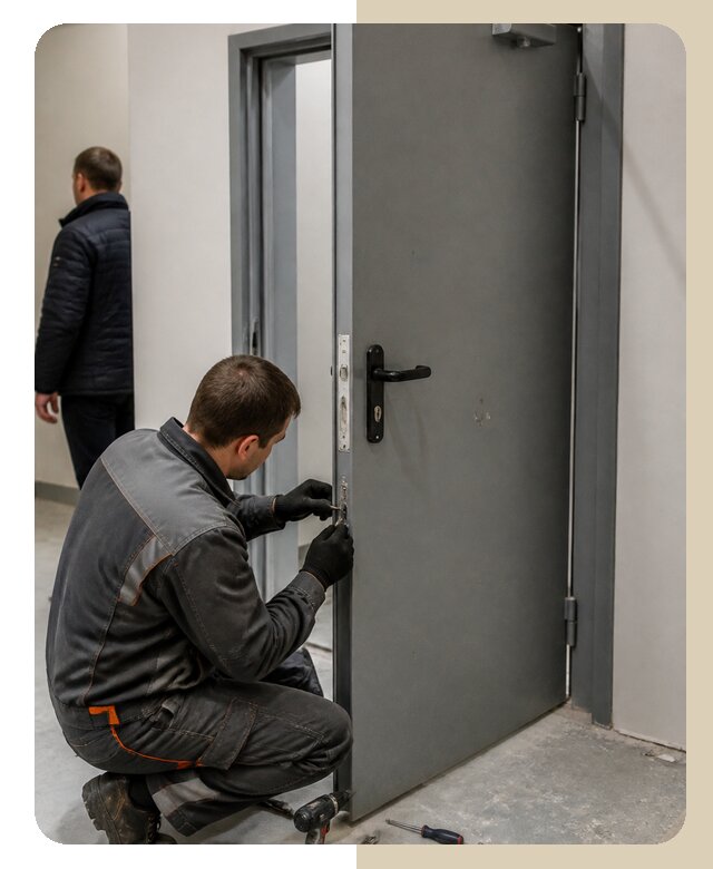 Ремонт противопожарной двери в Муравленке по цене 6959 р. | ДвериЛегко-Мрв