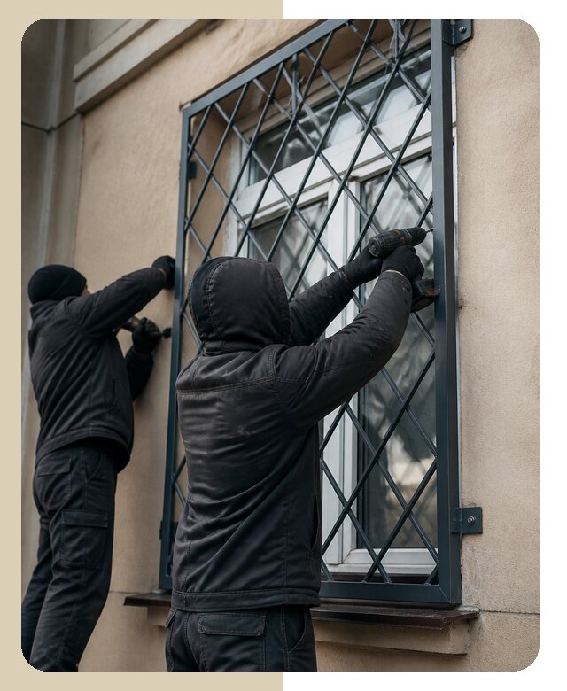 Установка антивандальных решеток на окна в Муравленке